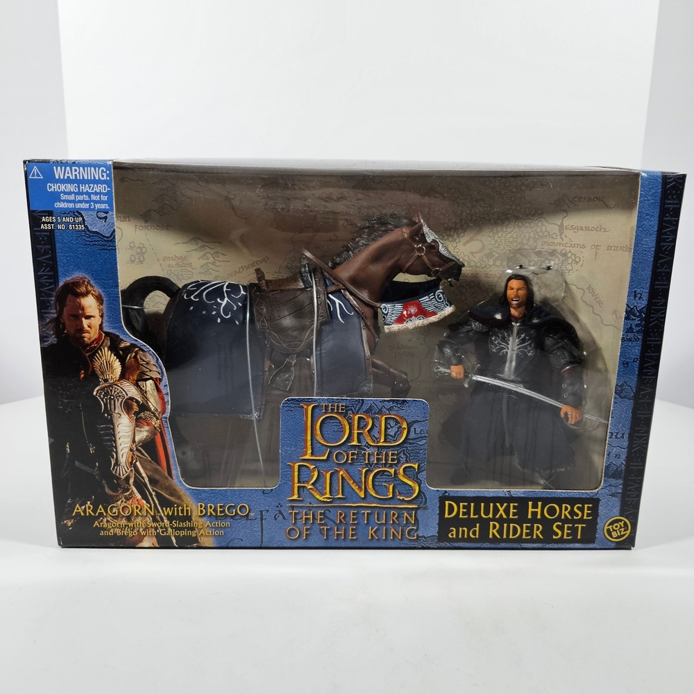 Lord of the Rings Aragorn with Brego Deluxe Horse & Rider Set 2003 Toy Biz